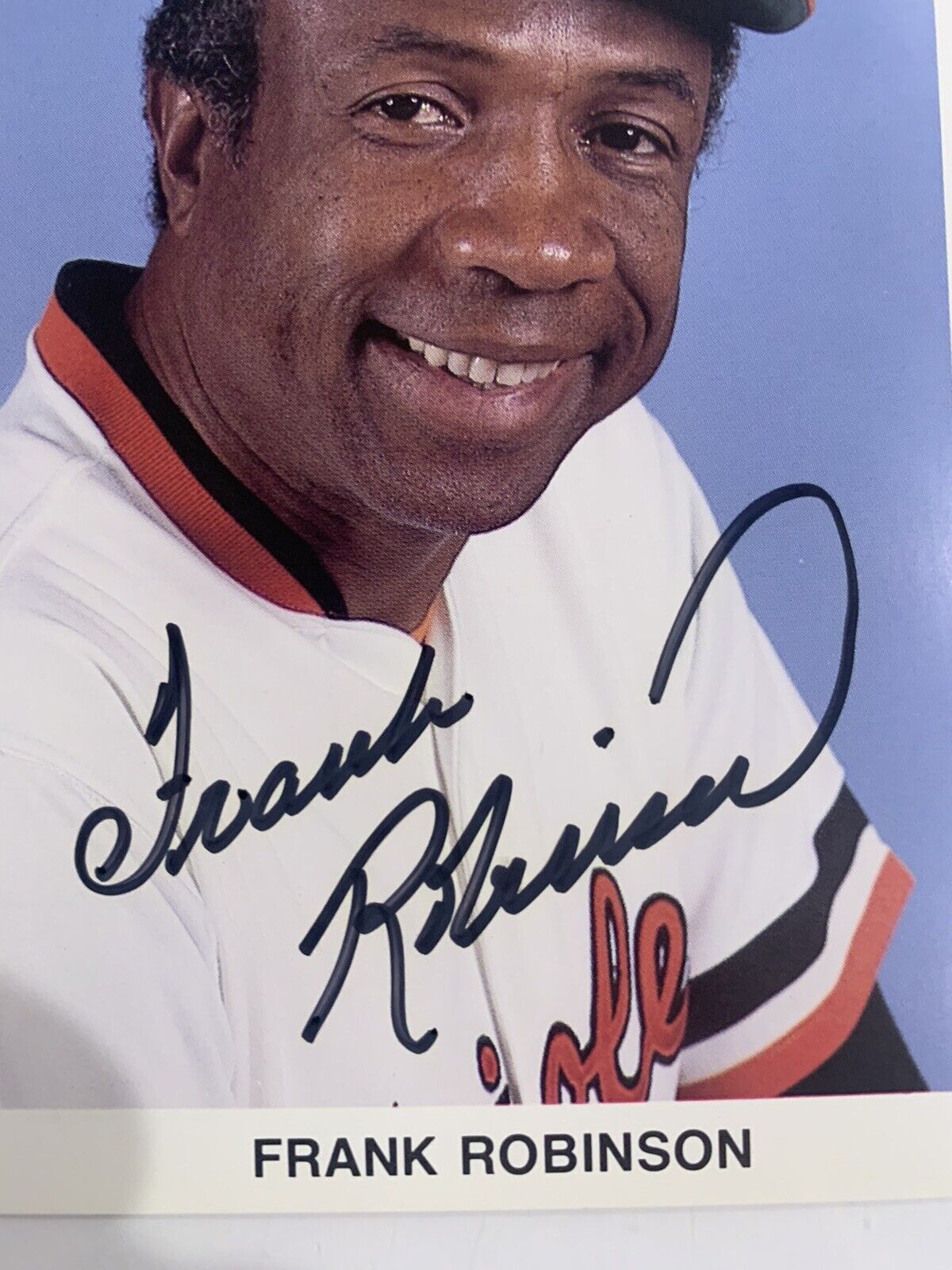 Frank Robinson Signed Baltimore Orioles Postcard (JSA SOA) MLB