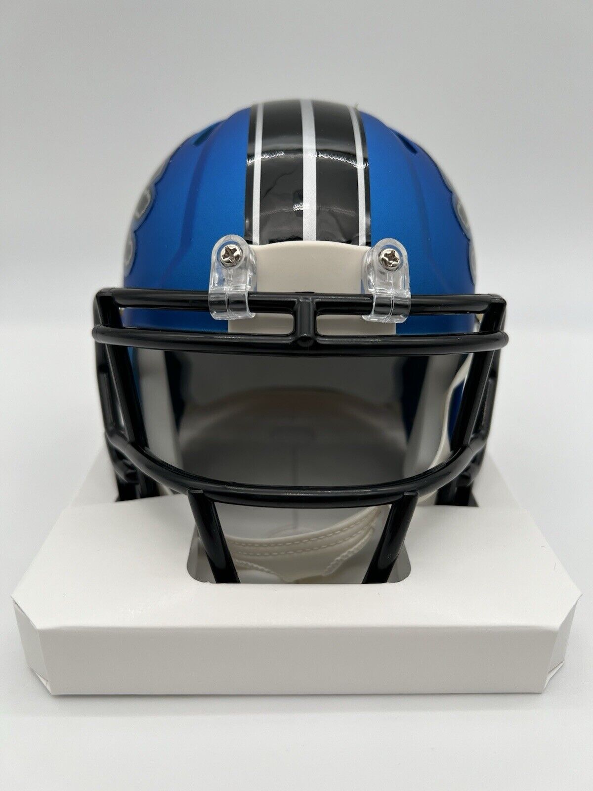 Sam LaPorta Autographed Detroit Lions 2024 Alt Mini Helmet Beckett CoA