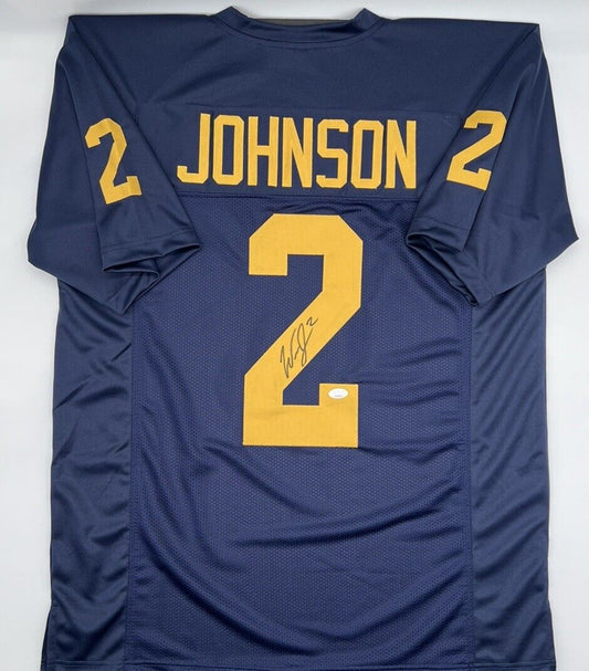 Will Johnson Signed Custom Michigan Wolverines Jersey JSA WITNESS COA