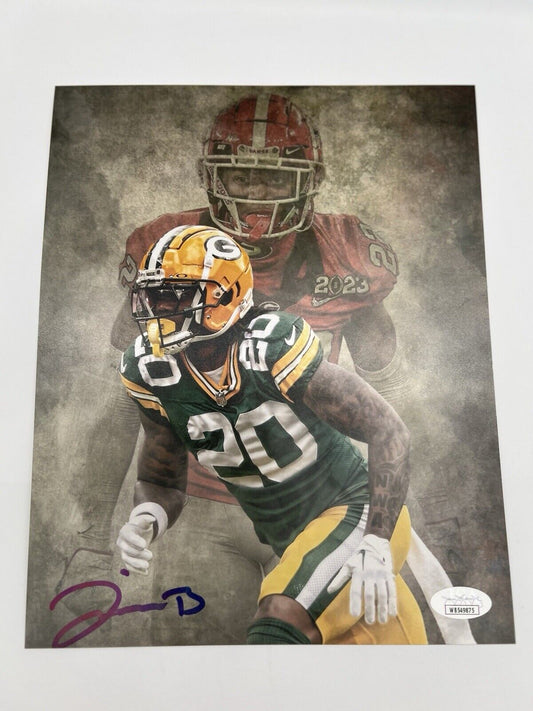 Javon Bullard Autographed 8x10 Georgia Green Bay Packers BECKETT WITNESS COA