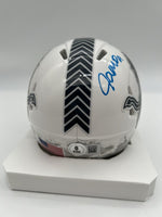 Jameson Williams Autographed Detroit Lions STS Mini Helmet Beckett CoA