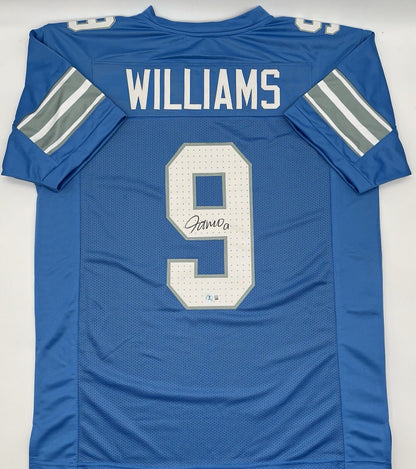 Jameson Williams Detroit Lions Autographed Custom Jersey With Beckett CoA