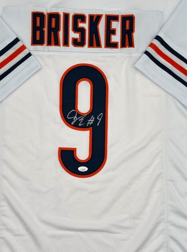 Jaquan Brisker Signed Bears White Jersey (JSA COA) Chicago's 2022 Top Draft Pick