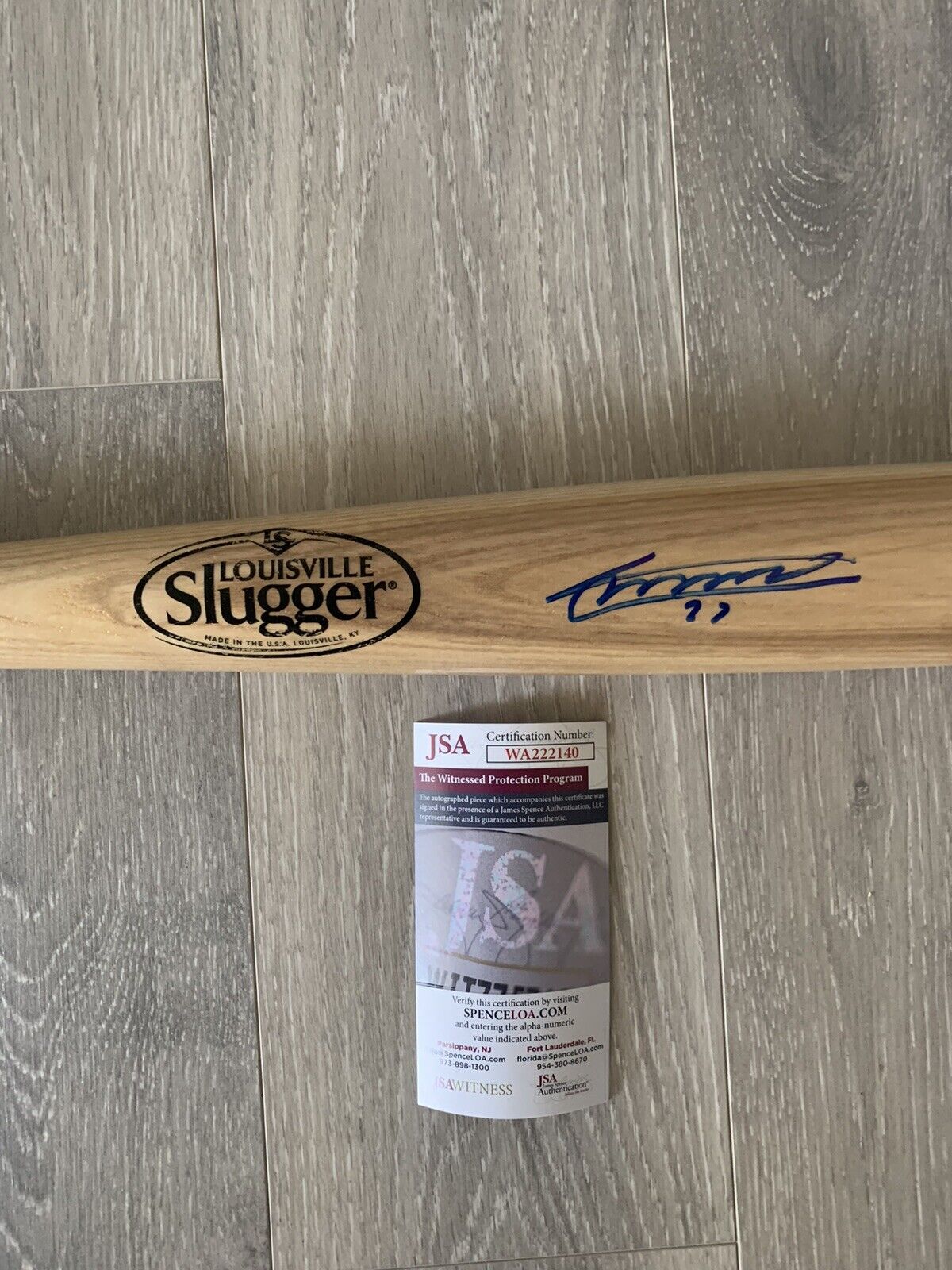 Vladimir Guerrero Jr. Signed Louisville Slugger Baseball Bat (JSA) MLB