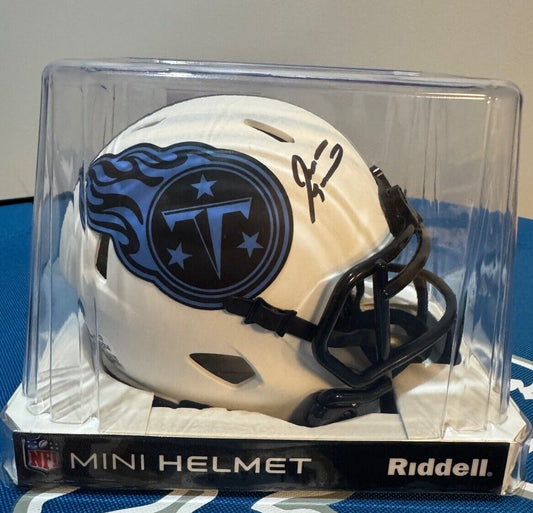 Jevon Kearse Autographed Tennessee Titans Lunar Speed Mini Helmet-Beckett COA