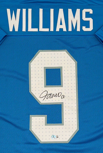 Jameson Williams Detroit Lions Autographed Custom Jersey With Beckett CoA