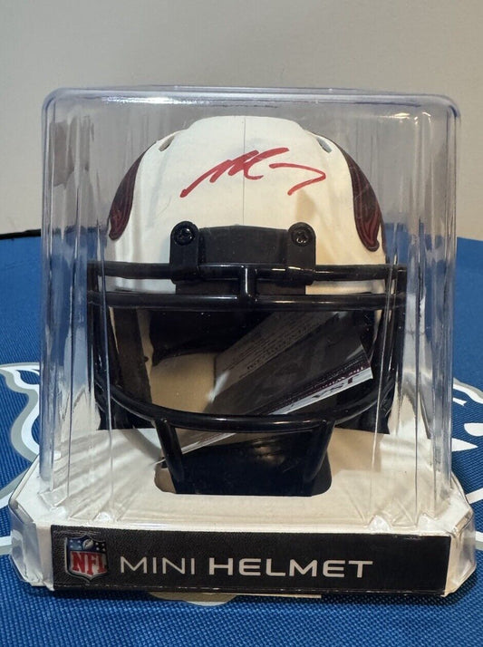 Michael Vick Signed Altanta Falcons Lunar Mini Helmet Autographed Beckett CoA