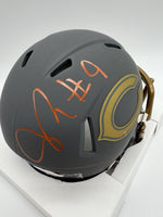 Jaquan Brisker Autographed Chicago Bears Slate Mini Helmet JSA WITNESSED COA