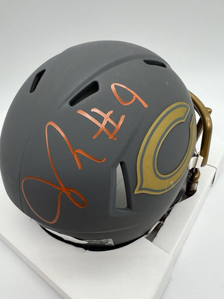 Jaquan Brisker Autographed Chicago Bears Slate Mini Helmet JSA WITNESSED COA