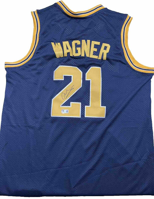 Franz Wagner Signed Michigan Wolverines Jersey Beckett Magic 1st Round Pck 2021