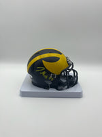 Jordan Marshall Autographed Michigan Wolverines Mini Football Helmet JSA CoA