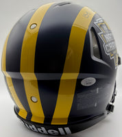 Will Johnson Autographed & Inscribed Michigan Wolverines 2023 CHAMPS Full-Size Authentic Football Helmet JSA CoA