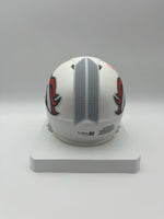 RJ Harvey Autographed White Denver Broncos Mini Football Helmet JSA CoA