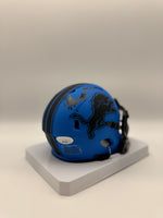 Kerby Joseph Autographed Detroit Lions Rave Mini Football Helmet JSA CoA