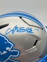 Amon-Ra St. Brown Detroit Lions Autographed Speedflex Midi-Helmet W/ Beckett CoA