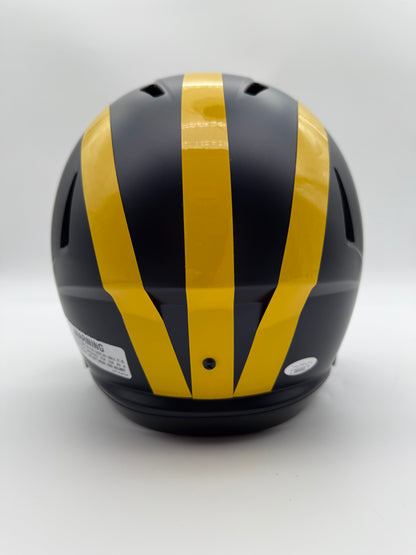 Mason Graham Signed Michigan Wolverines Full Size Replica Helmet