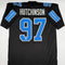 Aidan Hutchinson Autographed Detroit Lions Black Custom Football Jersey Beckett CoA