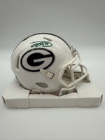 Jayden Reed Autographed Green Bay Packers Mini Football Helmet Beckett CoA