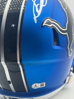 Ndamukong Suh Autographed Detroit Lions Speed Alternate Full-Size Replica Football Helmet Beckett CoA