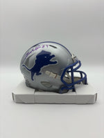 Herman Moore Detroit Lions Autographed Throwback Mini Helmet W/ JSA CoA
