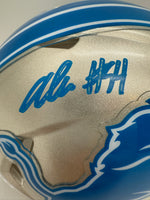 Alim McNeill Autographed Detroit Lions Speed Mini Football Helmet Beckett CoA