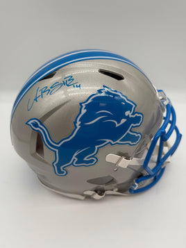 Amon-Ra St.Brown Autographed Detroit Lions Speed Full-Size Authentic Football Helmet Beckett CoA