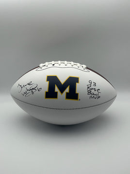 Tyrone Wheatley Autographed Michigan Wolverines Football JSA CoA