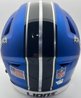 Jared Goff Autographed Detroit Lions Full-Size Alternate Flex Football Helmet Fanatics CoA