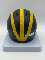 Justice Haynes Autographed Michigan Wolverines Mini Football Helmet JSA CoA