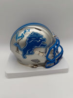Kerby Joseph Autographed Detroit Lions Speed Mini Football Helmet JSA CoA