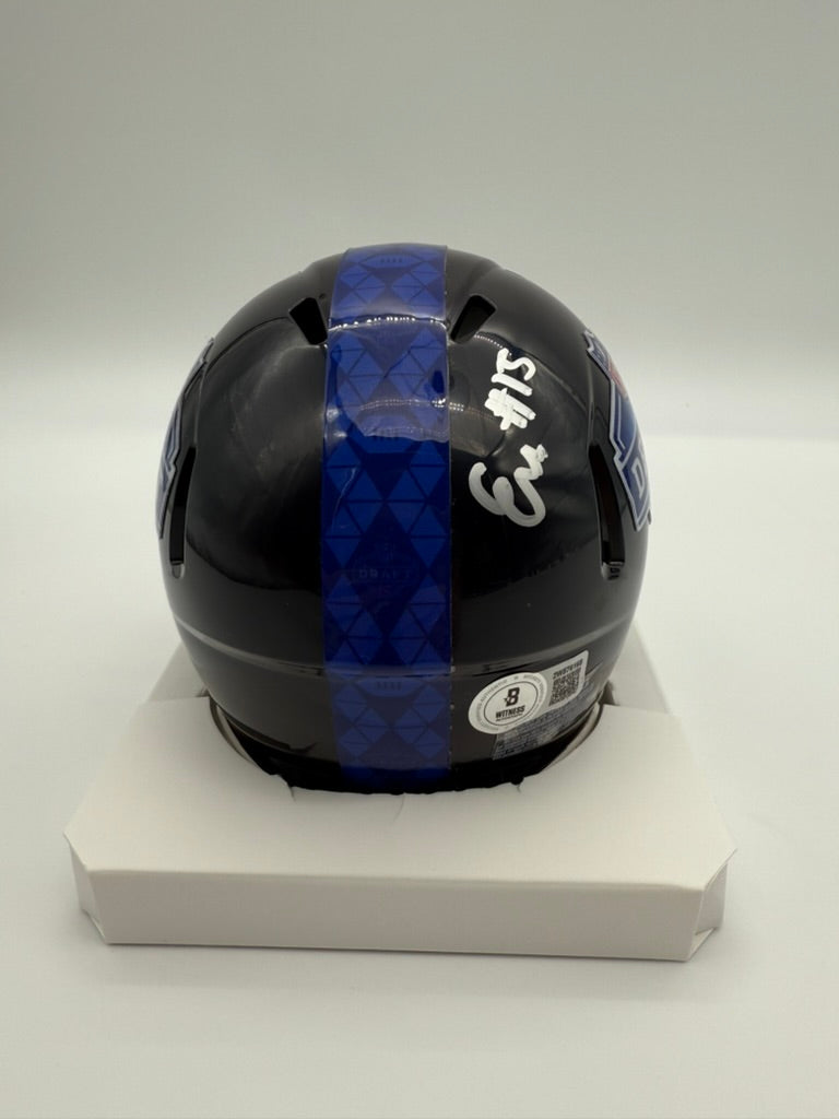 ENNIS RAKESTRAW JR AUTOGRAPHED DETROIT LIONS 2024 DRAFT MINI HELMET BECKETT CoA