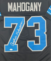 Christian Mahogany Autographed Detroit Lions Black Custom Football Jersey JSA CoA