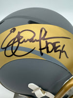 Eric Dickerson Autographed & Inscribed Los Angeles Rams Slate Mini Football Helmet Beckett CoA