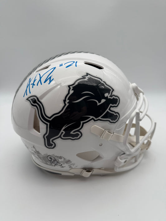 AMIK ROBERTSON AUTOGRAPHED DETROIT LIONS FULL-SIZE AUTHENTIC STS HELMET BECKETT CoA