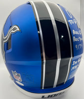 Herman Moore Autographed Detroit Lions Alternate Full-Size Football Helmet JSA CoA