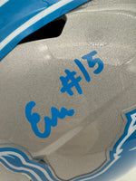 Ennis Rakestraw Jr. Autographed Detroit Lions Speed Full-Size Replica Football Helmet Beckett CoA