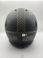 Sam Laporta Autographed Detroit Lions STS Football Helmet Beckett CoA