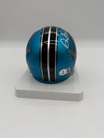 David Montgomery Autographed Detroit Lions Alternate Mini Football Helmet Beckett CoA