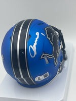 Jameson Williams Autographed Detroit Lions Alternate Mini Football Helmet Beckett CoA