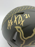 Amik Robertson Autographed Detroit Lions STS Mini Football Helmet JSA CoA