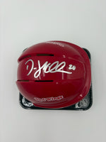 Drew Miller Autographed Detroit Red Wings Mini Hockey Helmet JSA CoA.