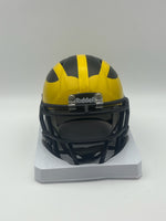 Tyrone Wheatley Autographed Michigan Wolverines Mini Football Helmet with JSA CoA