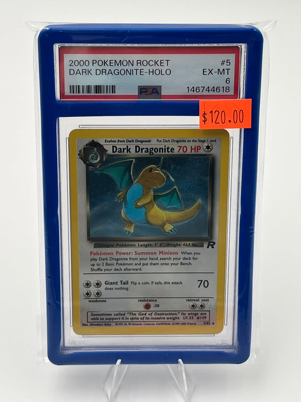 2000 POKEMON ROCKET DARK DRAGONITE-HOLO.