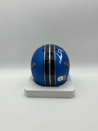 Ndamukong Suh Autographed Detroit Lions Speed Alternate Mini Football Helmet Beckett CoA.