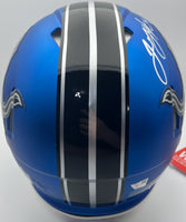 Jared Goff Autographed Detroit Lions Full-Size Alternate Football Helmet Fanatics CoA