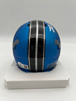 Terrion Arnold Autographed Detroit Lions Alternate Mini Football Helmet Beckett CoA