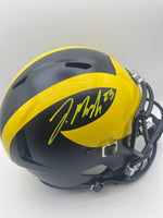 Jordan Marshall Autographed Michigan Wolverines Full-Size Replica Football Helmet JSA CoA.