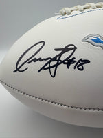 Isaac TeSlaa Autographed Detroit Lions Football Beckett CoA