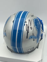 Jahmyr Gibbs Autographed Detroit Lions Mini Football Helmet with Fanatics CoA