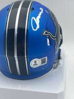 Jameson Williams Autographed Detroit Lions Alternate Mini Football Helmet Beckett CoA